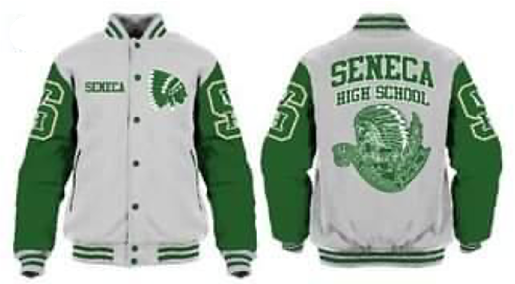 Seneca High School Varsity Jacket II BSF Printing