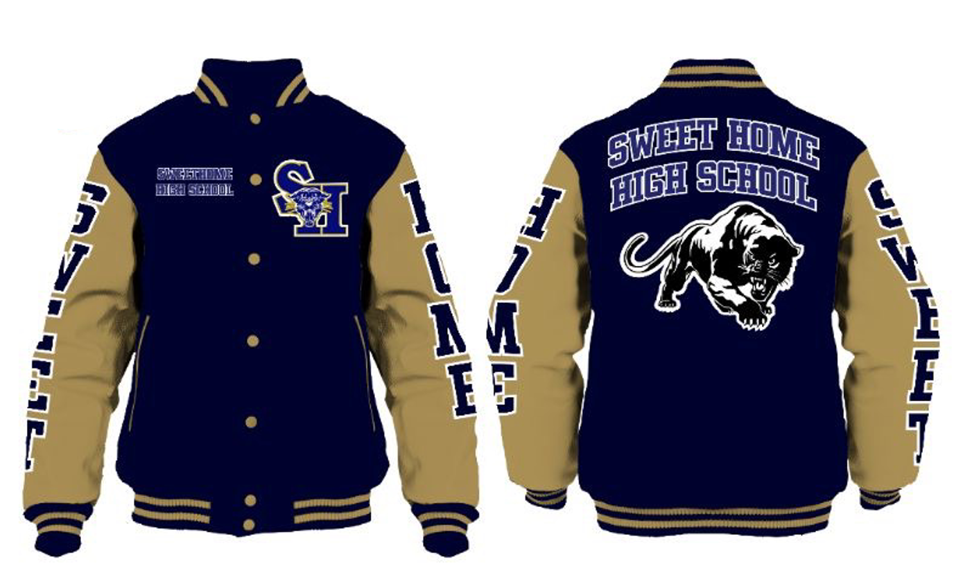 Sweet Home High School Varsity Jacket I BSF Printing