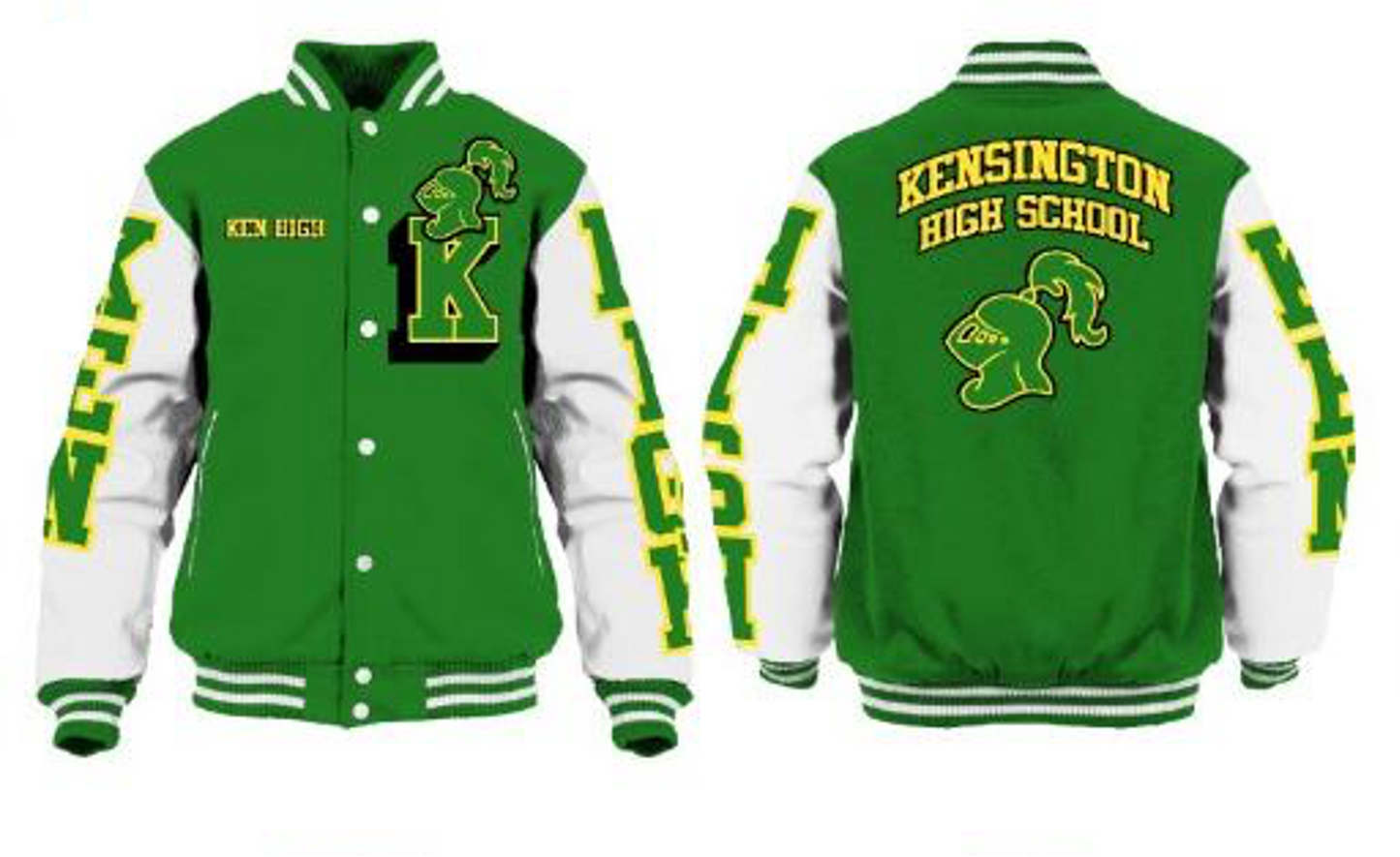 Kensington High School Varsity Jacket I – BSF Printing